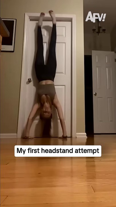 My first headstand attempt
