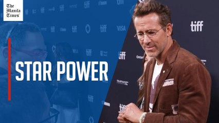 Ryan Reynolds walks red carpet at Toronto Film Festival