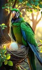 The hero turtle 🐢 saved parrot 🦜 eggs 🥚