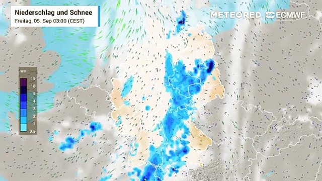 Hoch Nina kommt: der Regen zieht nach Osten ab und das Wochenende wird trocken und freundlich!