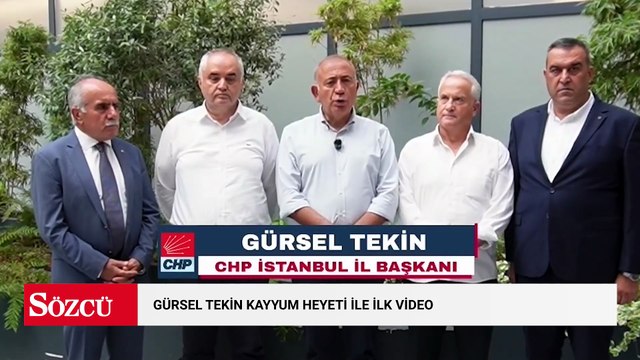 Gürsel Tekin'den kayyum heyetiyle ilk video