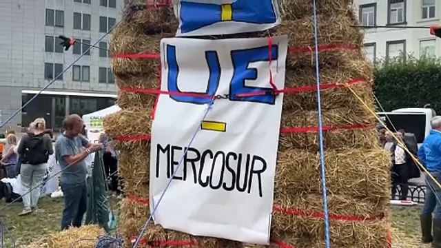 Agricultores protestam em Bruxelas contra acordo comercial UE-Mercosul
