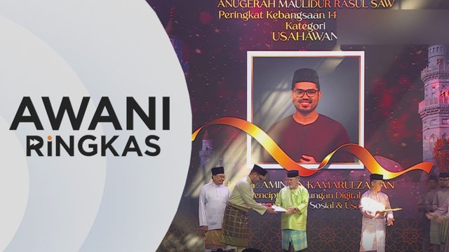 AWANI Ringkas: Khairul Aming dedikasikan anugerah kepada usahawan kecil