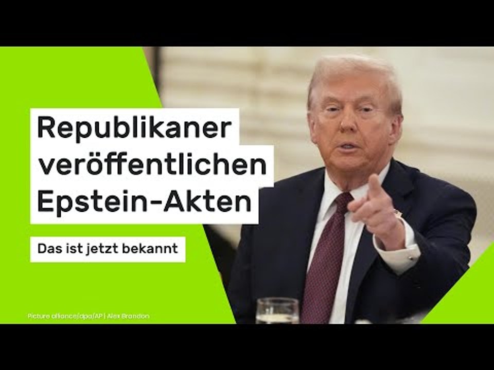 Republikaner veröffentlichen Epstein-Akten – das ist jetzt bekannt
