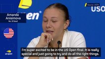 Anisimova excited to battle Sabalenka in US Open final