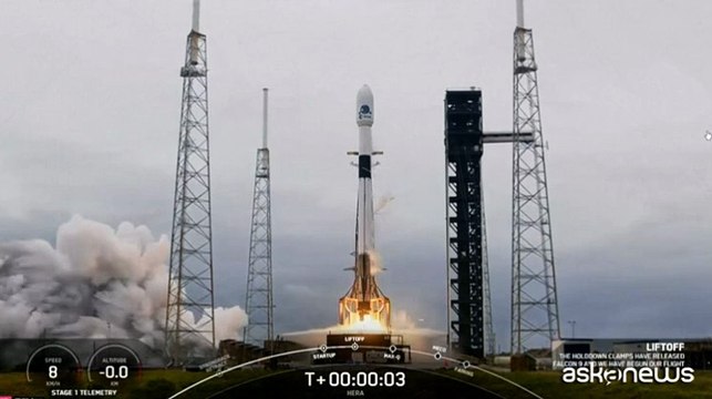 Partita la missione spaziale di Hera: indagherà gli asteroidi Dimorphos e Didymos