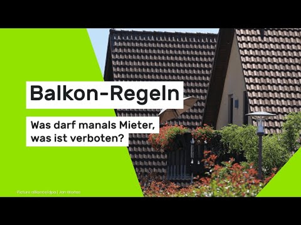 Balkon-Regeln - was darf man als Mieter, was ist verboten?