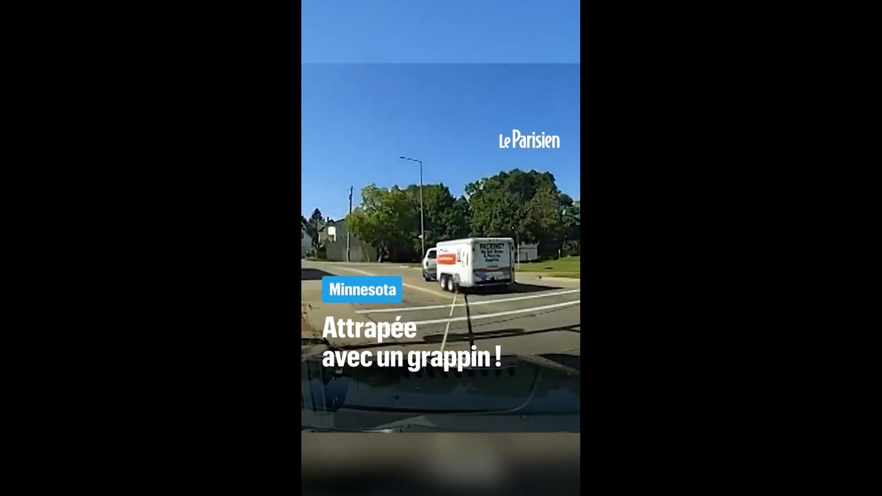 La police met fin à une poursuite à l'aide d'un grappin