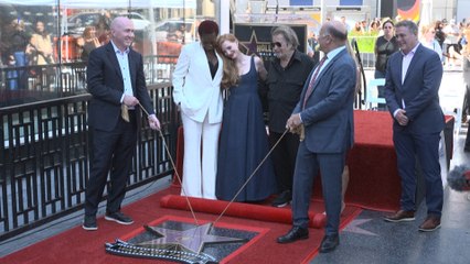 L'actrice américaine Jessica Chastain honorée à Hollywood
