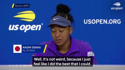 Osaka 'inspired' by US Open loss to Anisimova