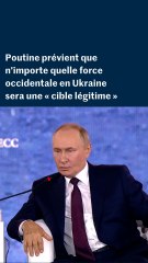 Poutine met en garde les futures forces occidentales « engagées » en Ukraine