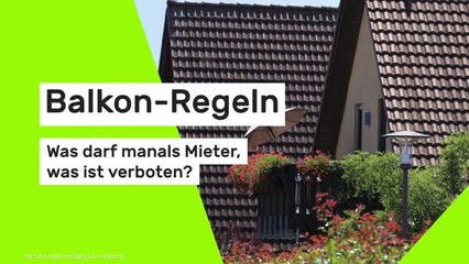 Balkon-Regeln - was darf man als Mieter, was ist verboten?