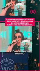 Sophie, chansigneuse, a partagé à deux reprises la scène avec Hoshi cet été pour interpréter ses cha