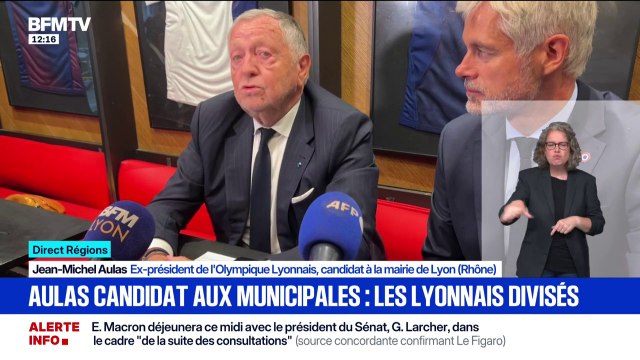 Je suis persuadé qu'on va avoir un projet formidable : Jean-Michel Aulas sera candidat à la mairie de Lyon en 2026, soutenu par LR