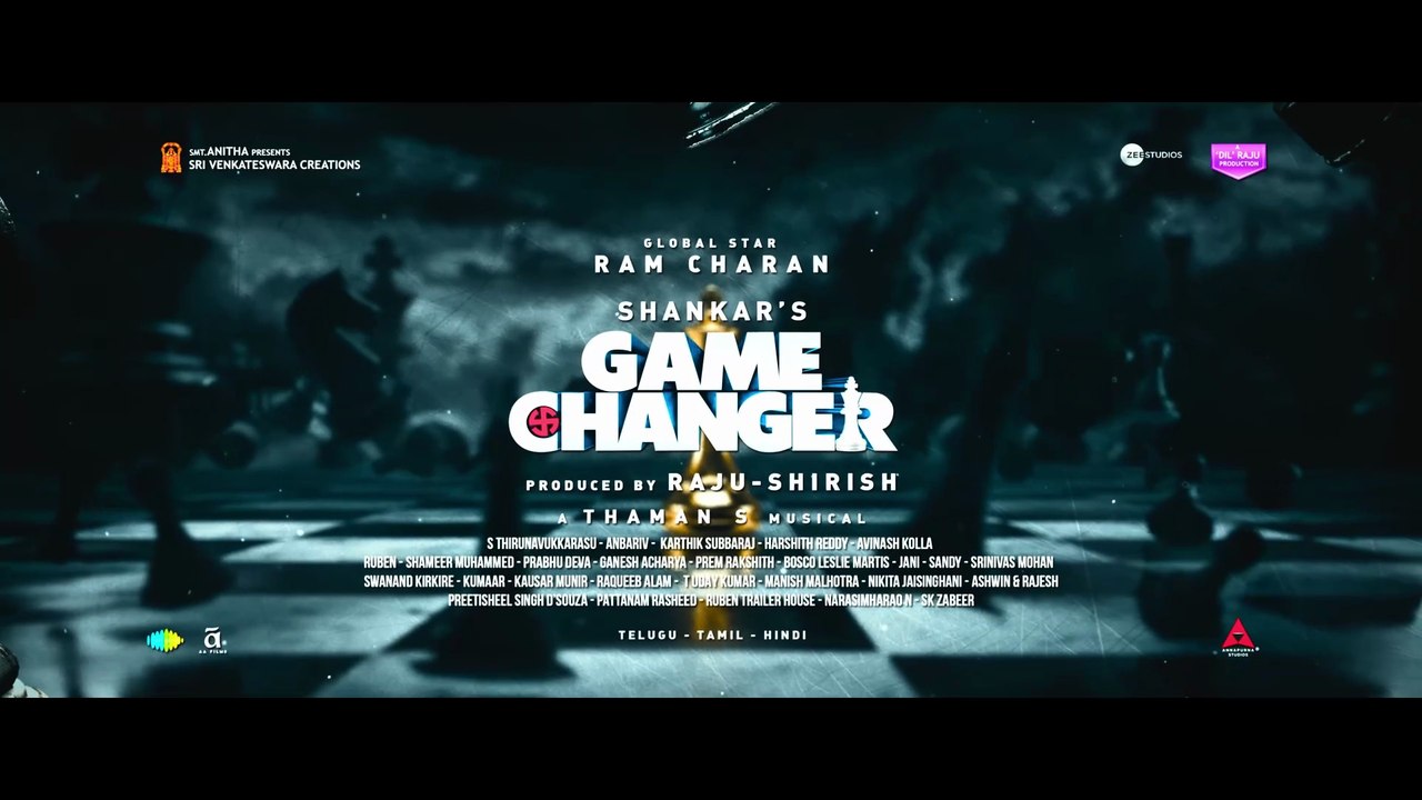 Game Changer Teaser ( 4K ) - Ram Charan ｜ Kiara Advani ｜ Shankar ｜ Dil Raju - Shirish - Zee Studios