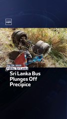 Sri Lanka Bus Plunges Off Precipice