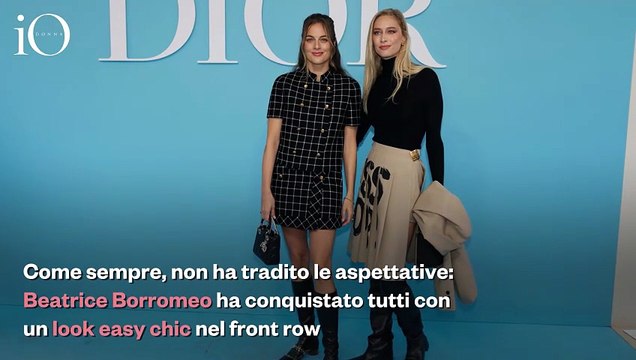Beatrice Borromeo incanta alla sfilata Dior: stile easy chic alla Paris Fashion Week