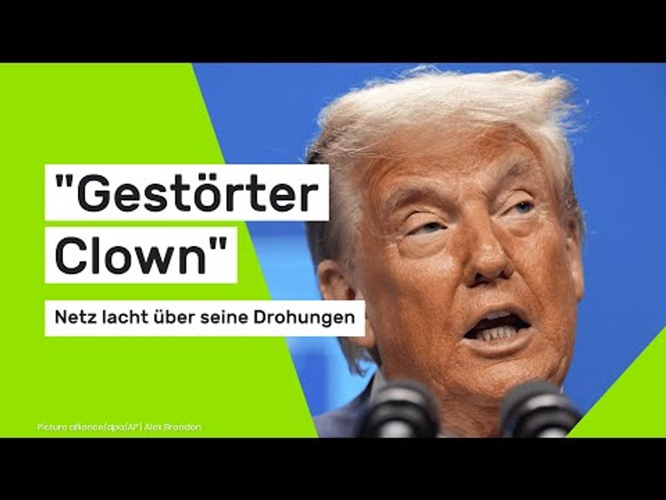 'Gestörter Clown' – Netz lacht über seine Drohungen