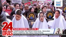 Compound ng mga Discaya, muling kinalampag ng mga raliyista | 24 Oras