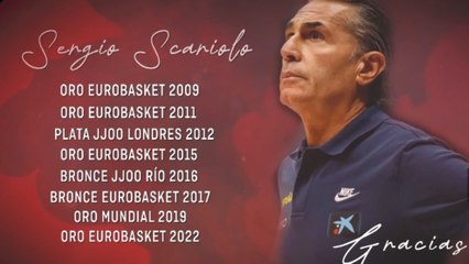 El vídeo más emotivo posible con el que la FEB rinde homenaje a Scariolo