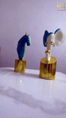 DNA eStore | Elegant Elephant & Horse Showpiece Set for Home Decoration