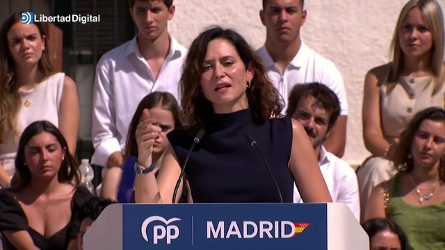 Isabel Díaz Ayuso interviene en el inicio del curso político del PP en Madrid