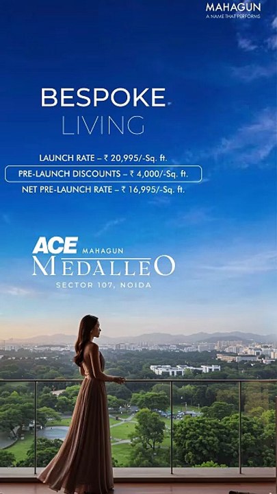 Luxury 3 & 4 BHK Apartments | ACE Mahagun Medalleo Noida