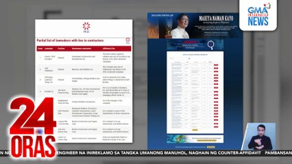 Senators Escudero, VIllanueva at Go, kabilang sa mga may kaanak, kaibigan o campaign contributor na government contractor | 24 Oras