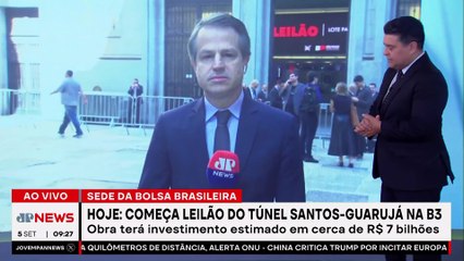 Leilão do Túnel Santos-Guarujá acontece nesta sexta (05) na B3 em SP