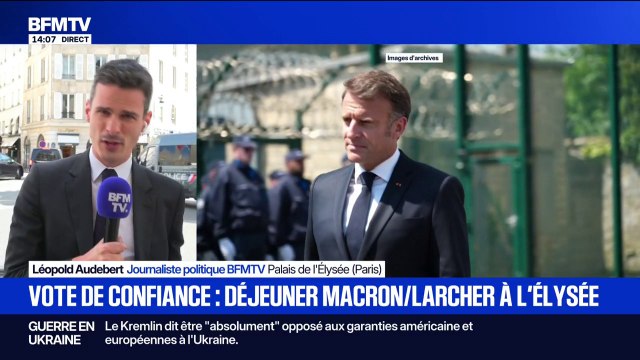 Emmanuel Macron reçoit Gérard Larcher et continue ses consultations avant le redouté vote de confiance du 8 septembre