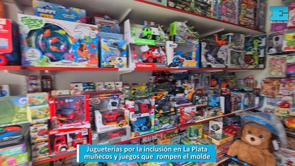 Jugueterías por la inclusión en La Plata: muñecos y juegos que rompen el molde