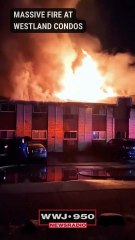 Fire destroys eight condo units in Westland