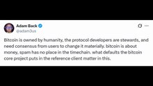 Adam Back's Insights on Bitcoin: Innovation, Spam, and Network Debates