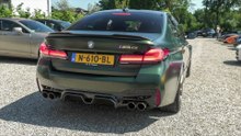 BMW M5 CS with Custom Exhaust - Accelerations, Revs & Burnouts !