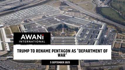 Trump to rename Pentagon as 'Department of War'