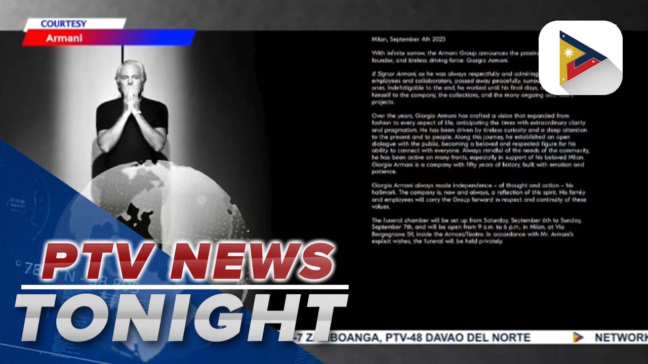 Giorgio Armani passed away at 91