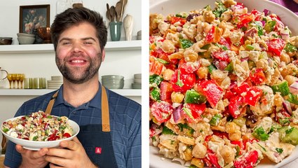 How to Make Chickpea Chopped Salad with Pita Chips