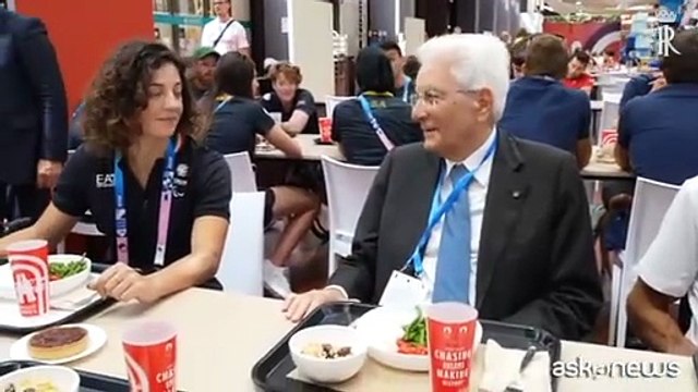 Paralimpiadi 2024, il presidente Mattarella a pranzo con gli atleti italiani