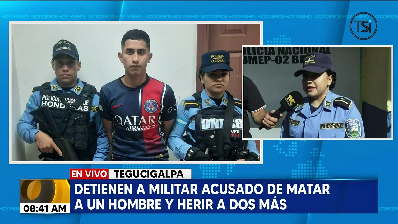 Militar detenido por matar a puñaladas a una persona y dejar a dos heridos