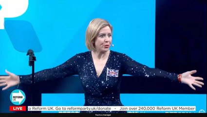 Andrea Jenkyns belts out own song in bizarre Reform conference entrance