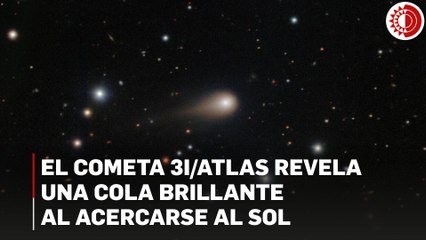 El cometa 3I/ATLAS revela una cola brillante al acercarse al Sol