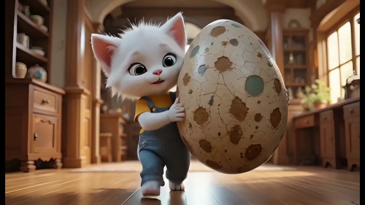 Kitten And Dinosaur Egg Adventure🦖💓 | Cute Baby Dino Hatches In Oven🐾