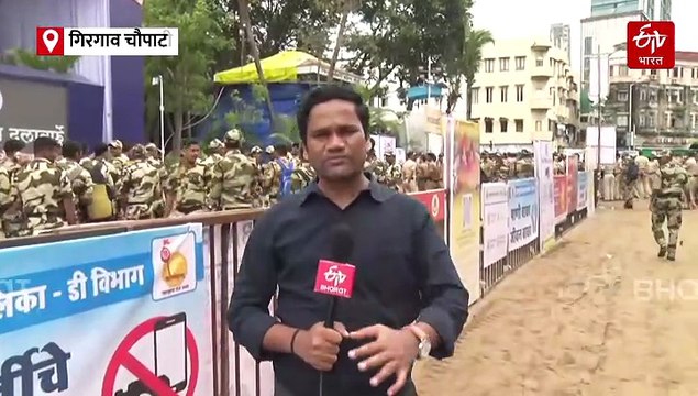 गणपती विसर्जनासाठी मुंबईकर सज्ज! तगडा पोलीस बंदोबस्त तैनात, सहकार्य करण्याचं भक्तांना आवाहन