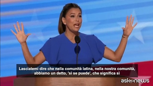 Eva Longoria chiama a raccolta i Latinos per Kamala Harris: «She se puede»