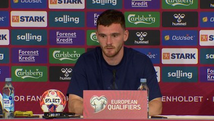 Steve Clarke and Andy Robertson Denmark and qualifying for world cup