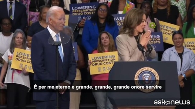 Usa, Joe Biden lancia la sua vice Kamala Harris per la presidenza