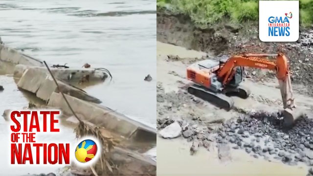 Bahagi ng halos P140-M riprap na nasira ng bagyo noong Oct. 2024, nitong Agosto lang sinimulang ayusin;idineklarang completed | SONA