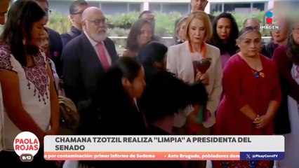 Chamana realiza limpia a la presidenta del Senado, Laura Itzel | DPC con Paola Rojas