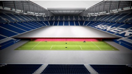 Un nuevo sistema que tapa el césped en los estadios  disparará los ingresos de los clubes