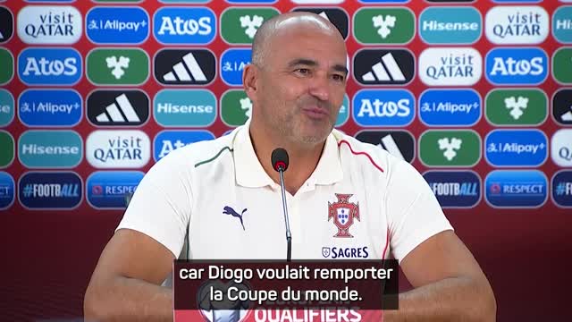 Portugal - Martinez : "Diogo Jota est une source de motivation"